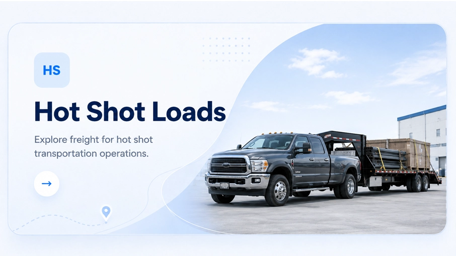 Hot shot truck and trailer equipment for expedited freight opportunities with Logistware
