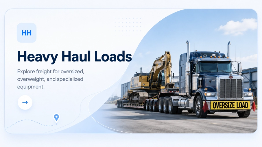 Heavy haul equipment for oversized and specialized freight opportunities on Logistware